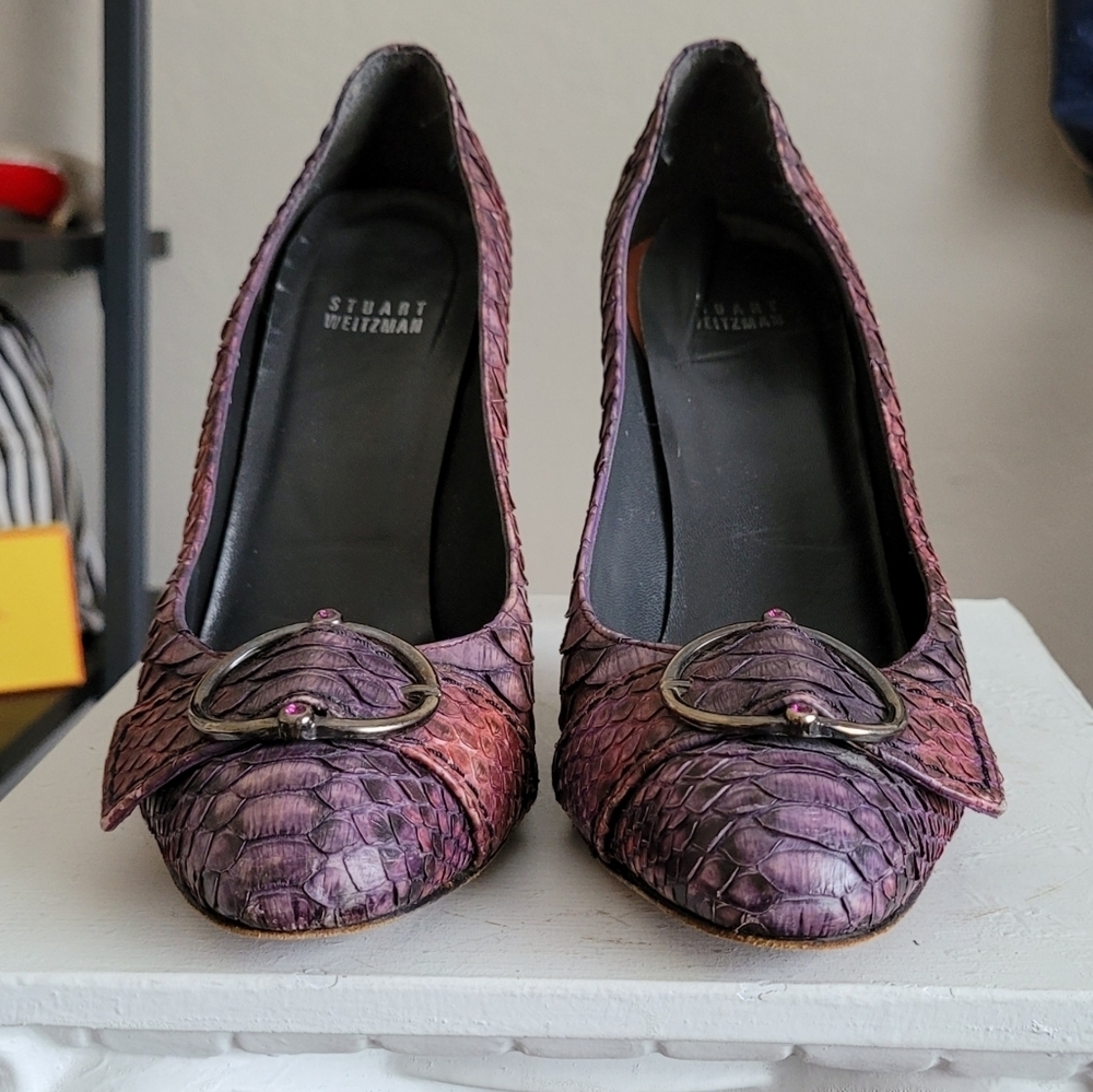 STUART Weitzman Pumps snake heels - Picture 5 of 16